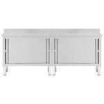 Stainless Steel Work Tables Sliding Doors 2pc | HomeAndLiving