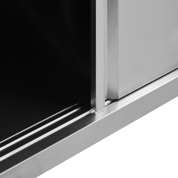  Stainless Steel Work Tables Sliding Doors 2pc | HomeAndLiving