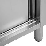 Stainless Steel Work Tables Sliding Doors 2pc | HomeAndLiving