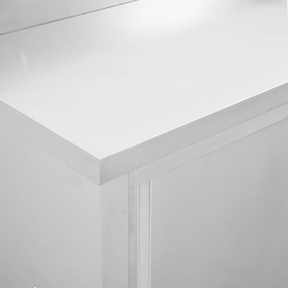 Stainless Steel Work Tables Sliding Doors 2pc | HomeAndLiving