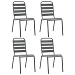 Premium Outdoor Chairs 4 pcs Slatted Lounge Area Essentials