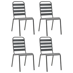 Premium Outdoor Chairs 4 pcs Slatted Lounge Area Essentials 