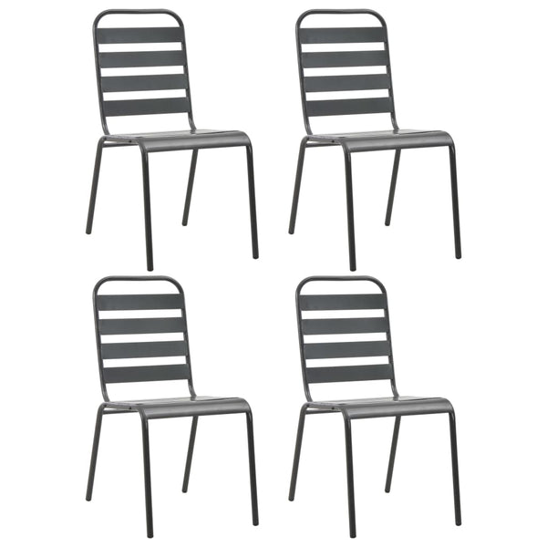  Premium Outdoor Chairs 4 pcs Slatted Lounge Area Essentials