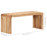 Acacia Wood Dining Bench 110cm Solid Hardwood | HomeAndLiving