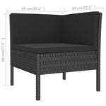 Modern 3 Piece Garden Lounge Set Garden Gathering Urban Style
