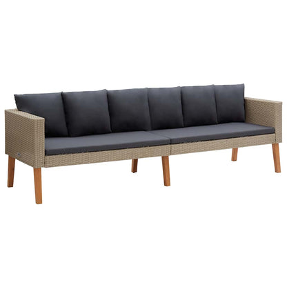 Decorative 3 Seater Garden Sofa with Patio Setup Garden Leisure 