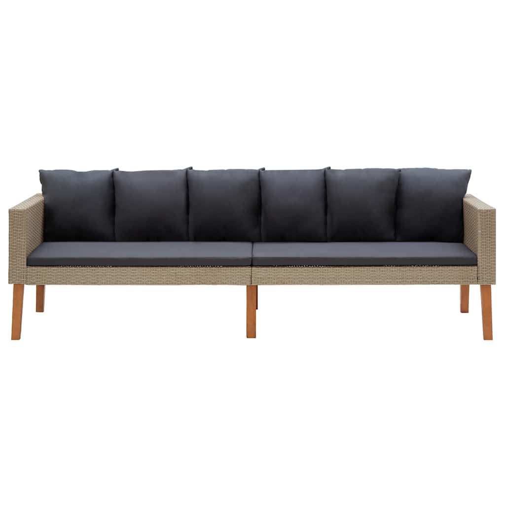 Decorative 3 Seater Garden Sofa with Patio Setup Garden Leisure 