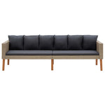 Decorative 3 Seater Garden Sofa with Patio Setup Garden Leisure