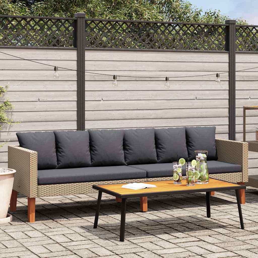 Decorative 3 Seater Garden Sofa with Patio Setup Garden Leisure 