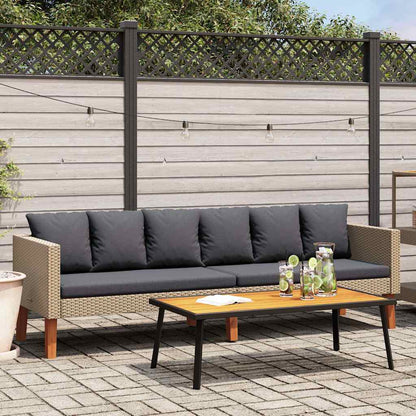 Decorative 3 Seater Garden Sofa with Patio Setup Garden Leisure 