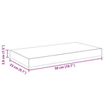 Floating Wall Shelves High Gloss White MDF 2pc | HomeAndLiving