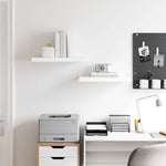 Floating Wall Shelves High Gloss White MDF 2pc | HomeAndLiving