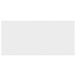 Floating Wall Shelves High Gloss White MDF 2pc | HomeAndLiving