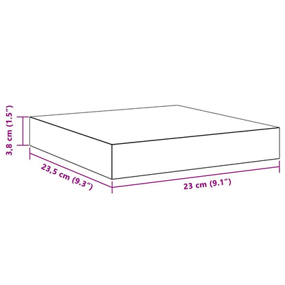 Floating Wall Shelf White MDF 23cm | HomeAndLiving