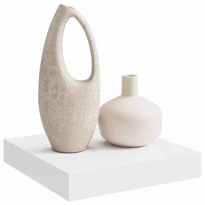 Floating Wall Shelf White MDF 23cm | HomeAndLiving