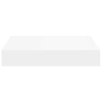 Floating Wall Shelf White MDF 23cm | HomeAndLiving