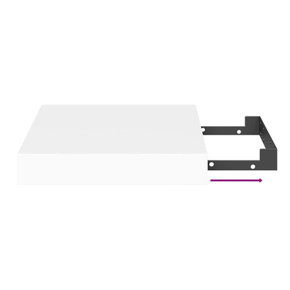 Floating Wall Shelf White MDF 23cm | HomeAndLiving