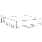 Floating Wall Shelves 2pk White MDF | HomeAndLiving