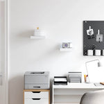Floating Wall Shelves 2pk White MDF | HomeAndLiving