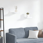 Floating Wall Shelves 2pk White MDF | HomeAndLiving