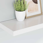 Floating Wall Shelf White 50cm MDF | HomeAndLiving