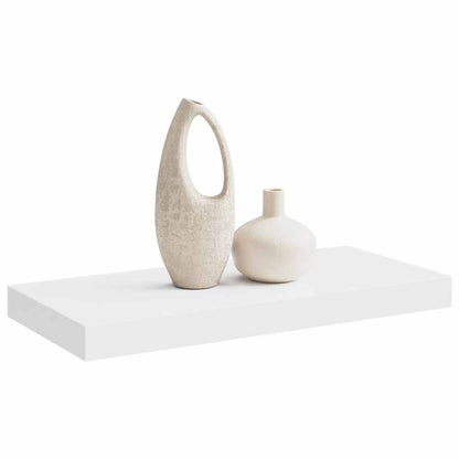Floating Wall Shelf White 50cm MDF | HomeAndLiving