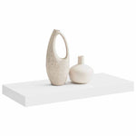Floating Wall Shelf White 50cm MDF | HomeAndLiving