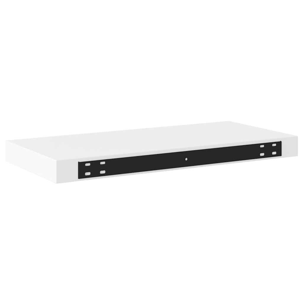 Floating Wall Shelf White 50cm MDF | HomeAndLiving