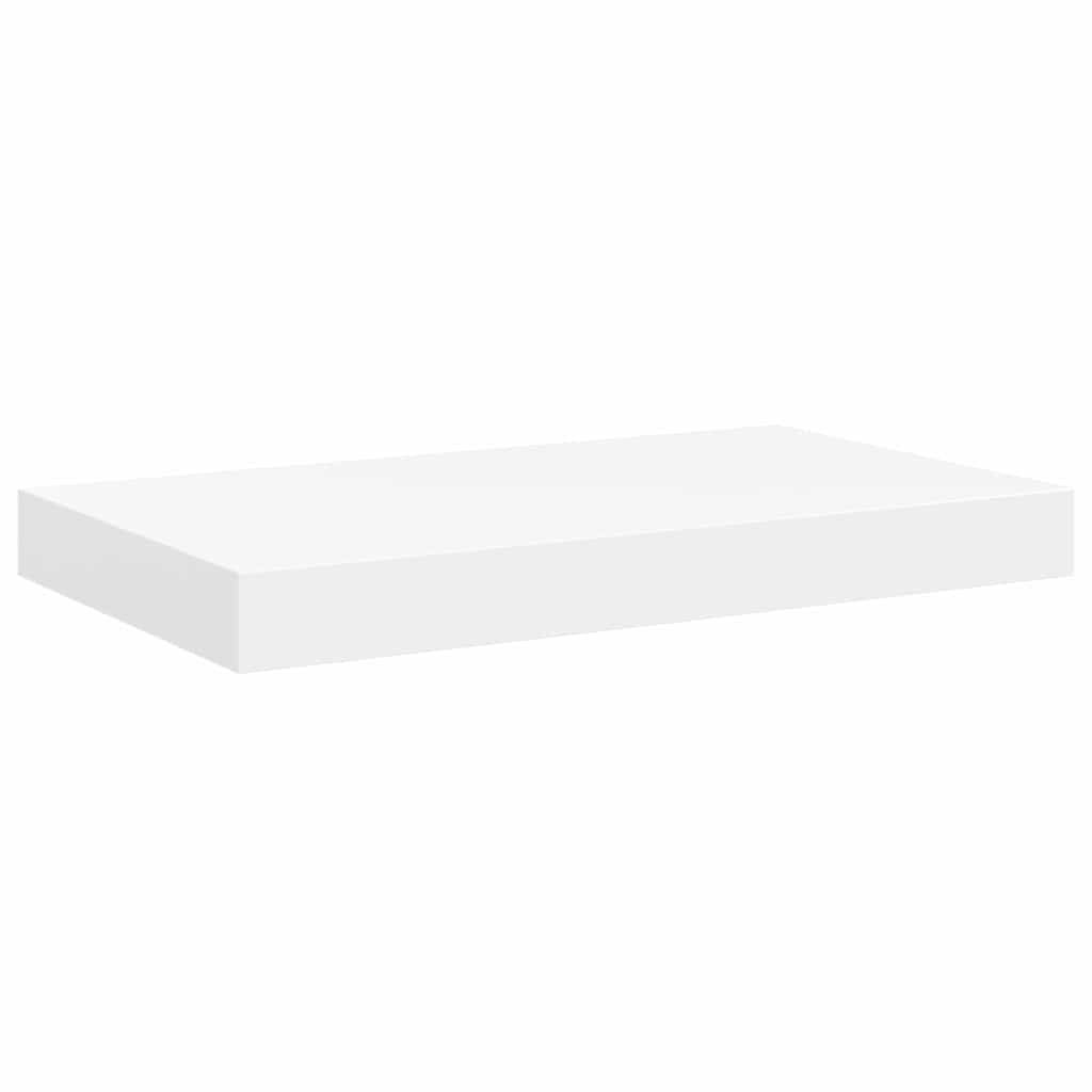 Floating Wall Shelves White MDF Set of 2 | HomeAndLiving