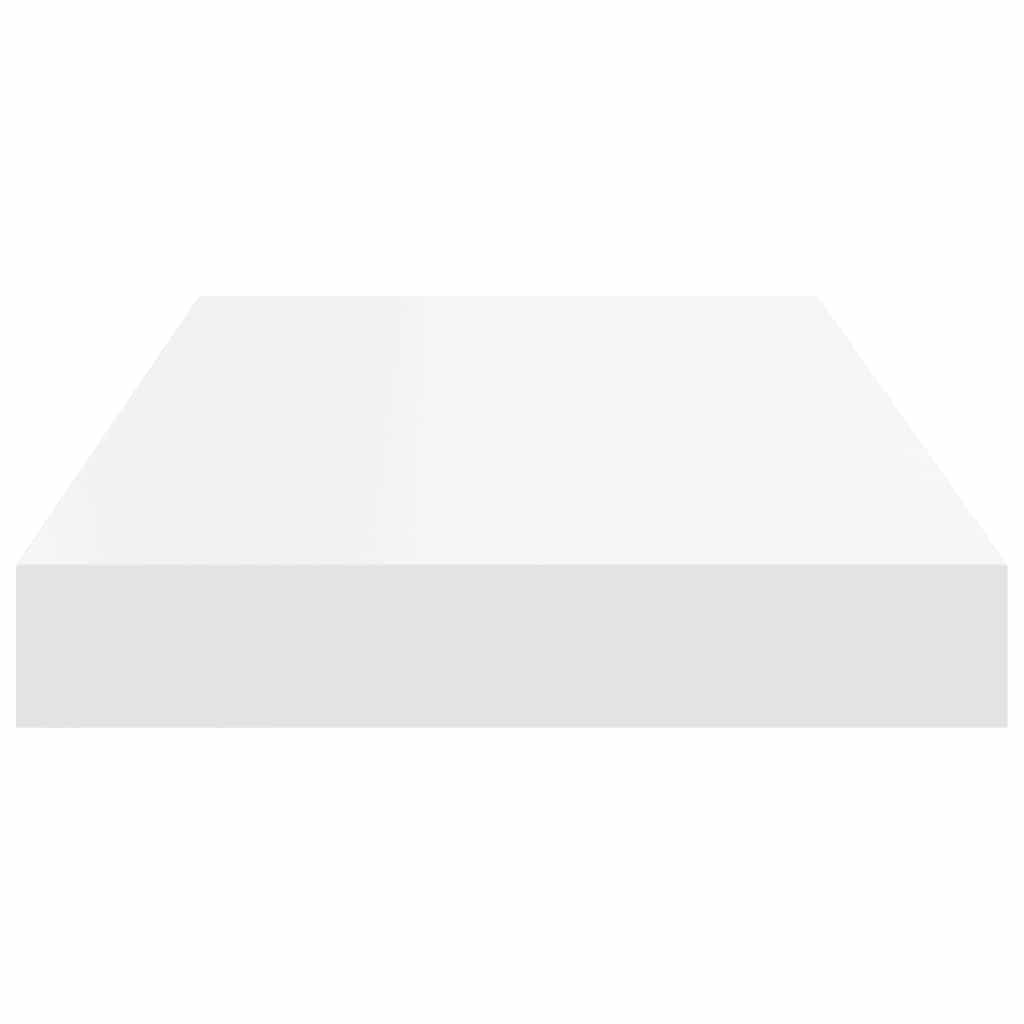 Floating Wall Shelves White MDF Set of 2 | HomeAndLiving