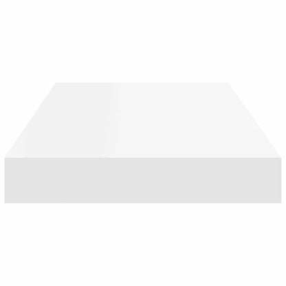 Floating Wall Shelves White MDF Set of 2 | HomeAndLiving