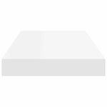 Floating Wall Shelves White MDF Set of 2 | HomeAndLiving