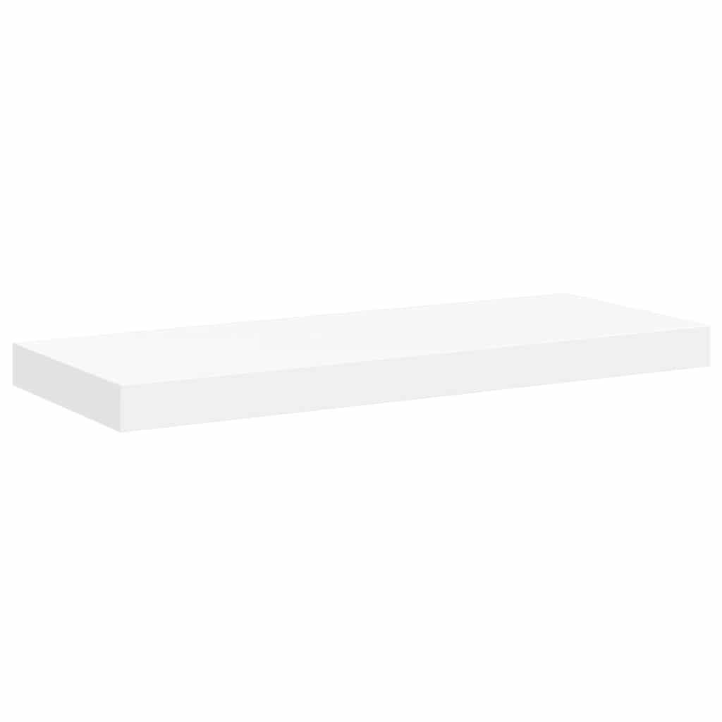 Floating Wall Shelf White 60cm MDF | HomeAndLiving