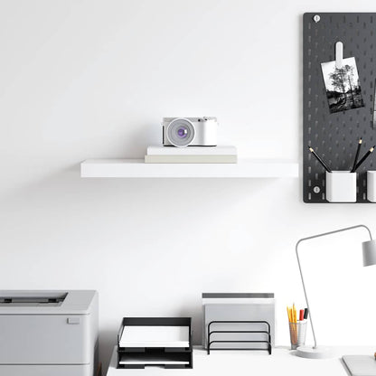 Floating Wall Shelf White 60cm MDF | HomeAndLiving