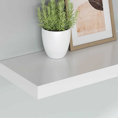 Floating Wall Shelf White 60cm MDF | HomeAndLiving