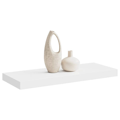Floating Wall Shelf White 60cm MDF | HomeAndLiving