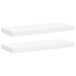Floating Wall Shelves 2pc White MDF 60cm | HomeAndLiving