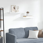 Floating Wall Shelves 2pc White MDF 60cm | HomeAndLiving