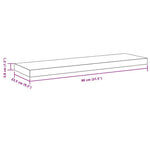 Floating Wall Shelves 2pk White 80cm MDF | HomeAndLiving