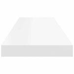 Floating Wall Shelves 2pk White 80cm MDF | HomeAndLiving
