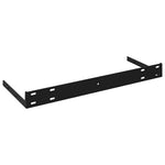 Floating Wall Shelves Set 2 Black MDF | HomeAndLiving