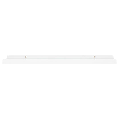 Picture Frame Ledge Shelves 2 pcs White MDF