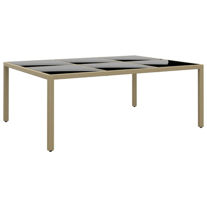 Premium Garden Table 200x150x75 cm Tempered Living Space Upgrade Boho 