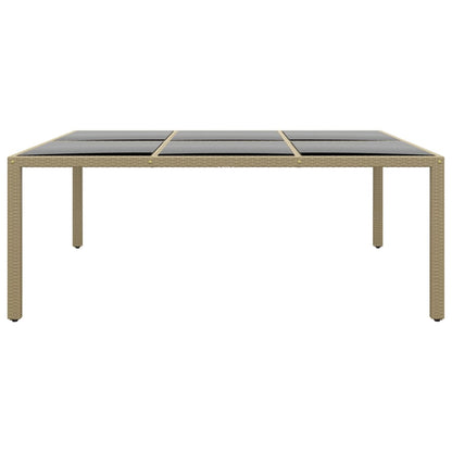 Premium Garden Table 200x150x75 cm Tempered Living Space Upgrade Boho 