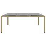 Premium Garden Table 200x150x75 cm Tempered Living Space Upgrade Boho