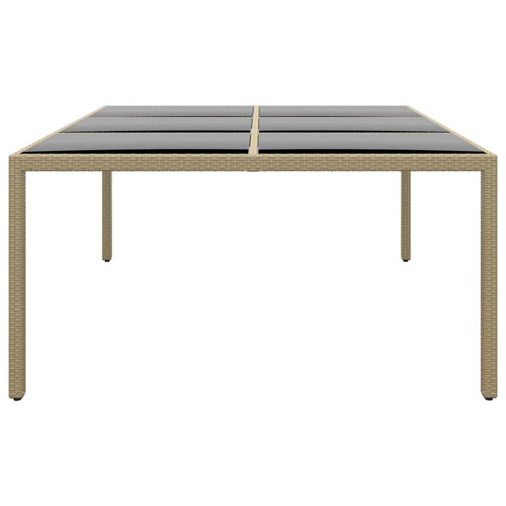 Premium Garden Table 200x150x75 cm Tempered Living Space Upgrade Boho 
