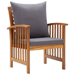Acacia Wood Garden Chairs Cushions Set 2 | HomeAndLiving