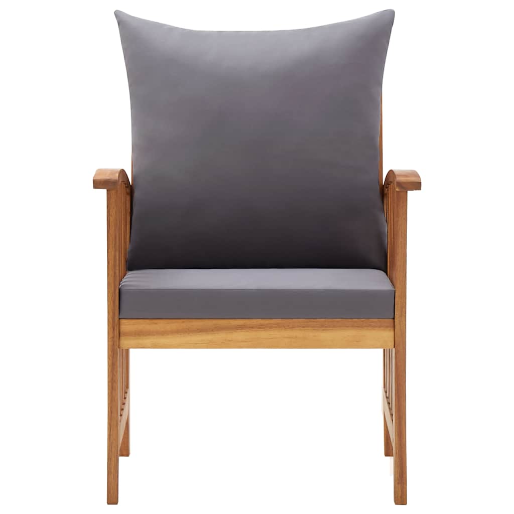 Acacia Wood Garden Chairs Cushions Set 2 | HomeAndLiving