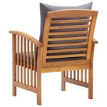 Acacia Wood Garden Chairs Cushions Set 2 | HomeAndLiving