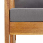 Acacia Wood Garden Chairs Cushions Set 2 | HomeAndLiving